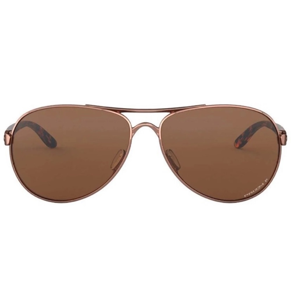 -Oakley Women’s Feedback Aviator Metal Sunglasses